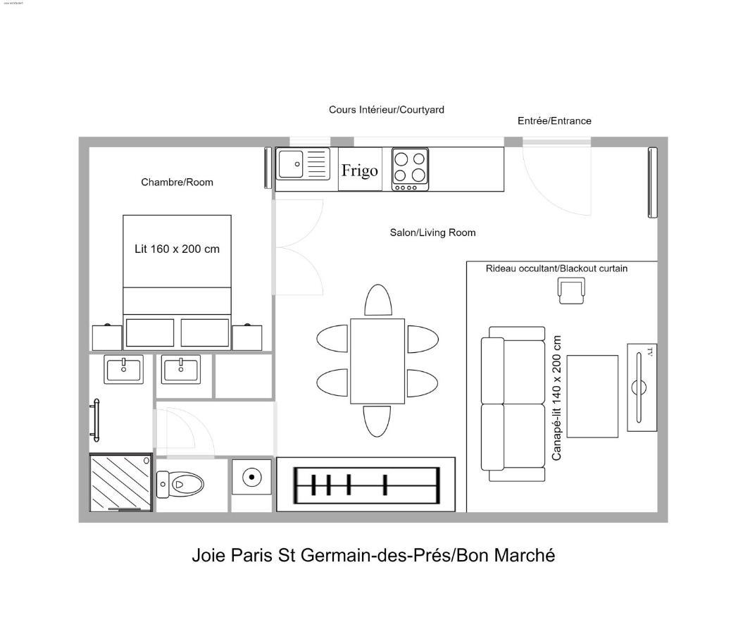 Apartament Joie Paris St Germain-Des-Pres - Bon Marche Zewnętrze zdjęcie